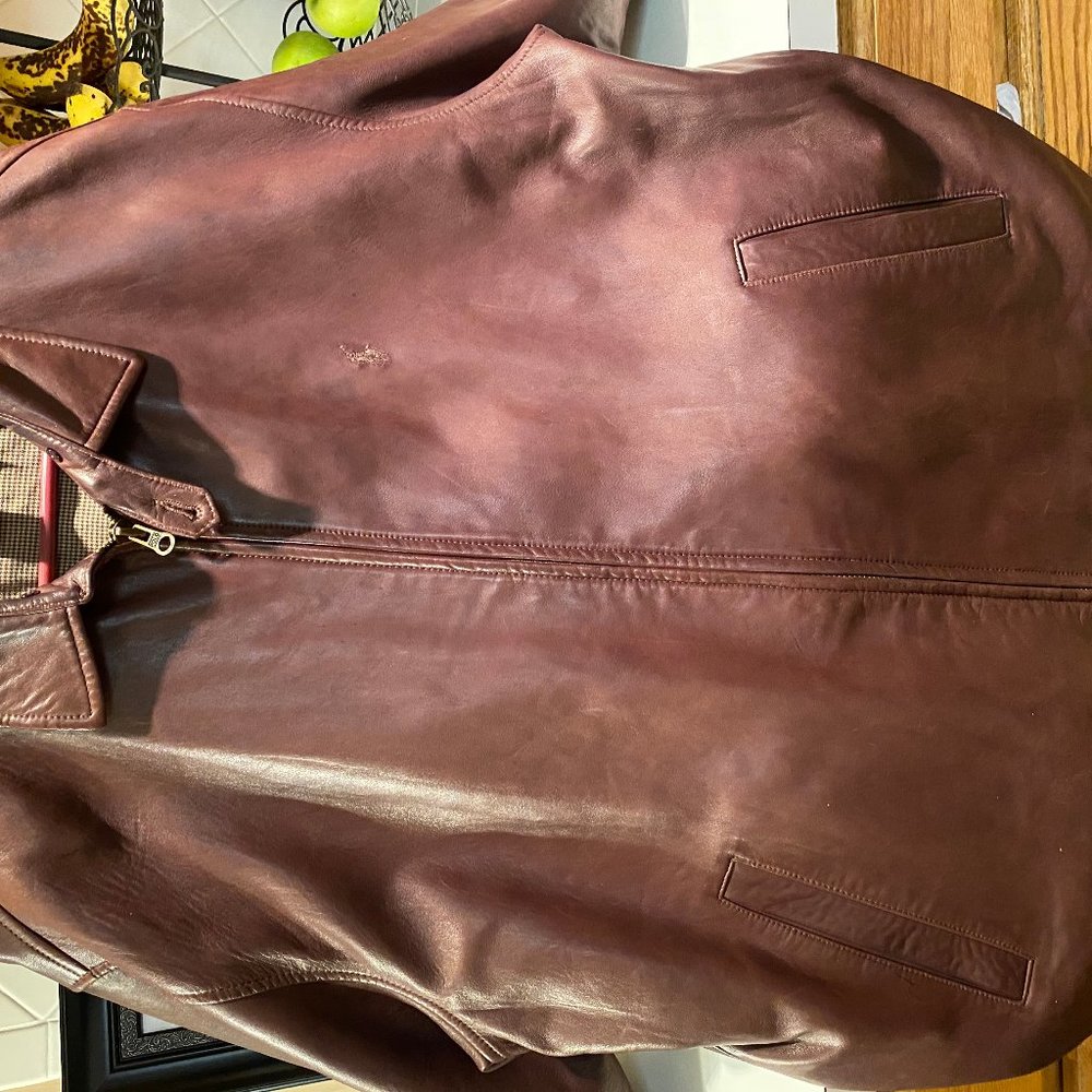 Polo by Ralph Lauren Leather Jacket (Brown)